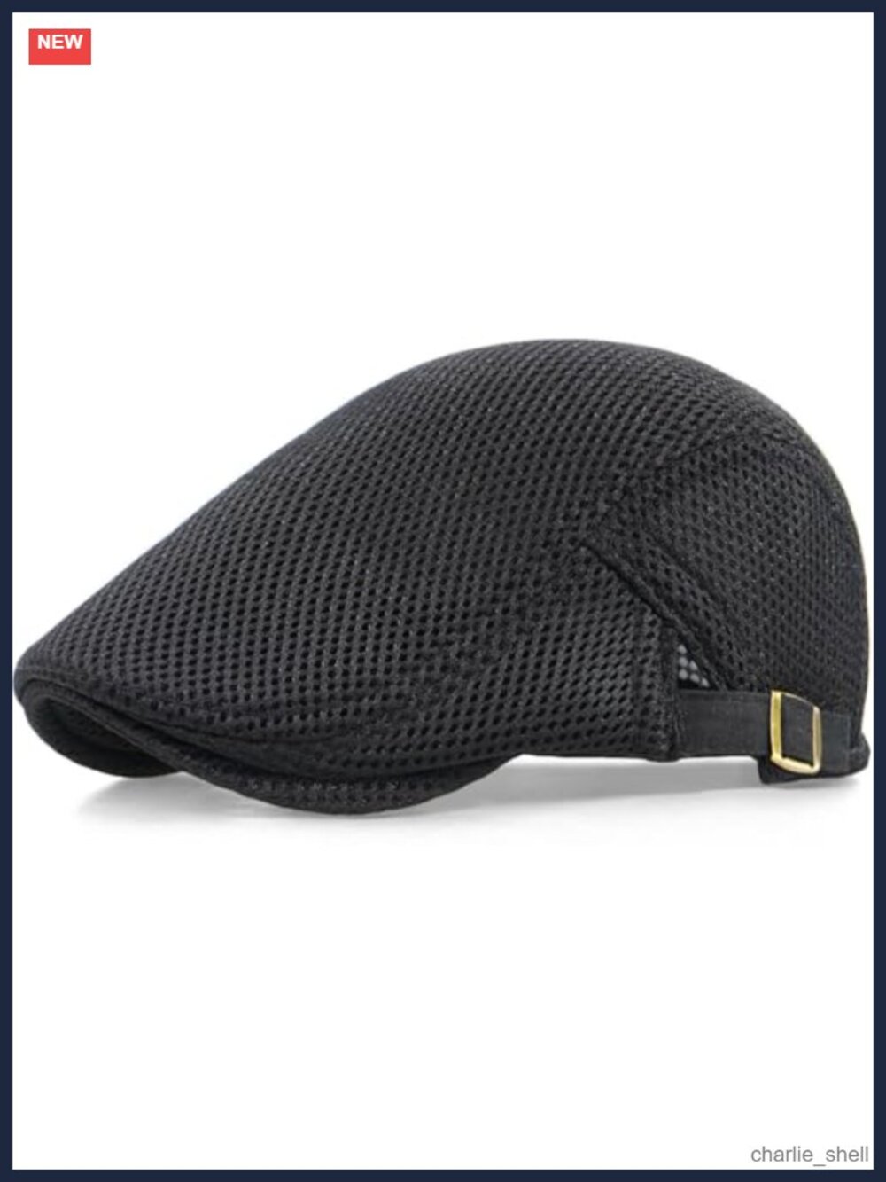 Men's Breathable Polyester Mesh Newsboy Ivy Cap Adjustable Fisherman Hat